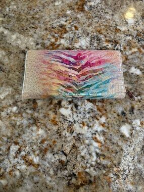 Brahmin Skyler Entice Multicolor Clutch Wristlet Large Wallet